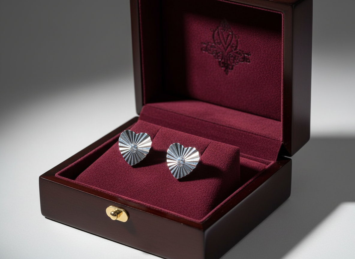 4713 MINET Decentní stříbrné náušnice srdíčka se zirkony