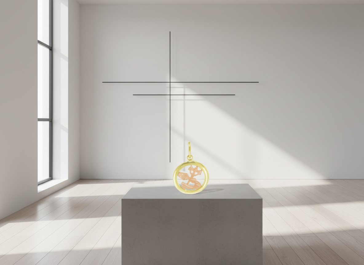 3840 Zlatý přívěsek znamení zvěrokruhu Vodnář 0,60g