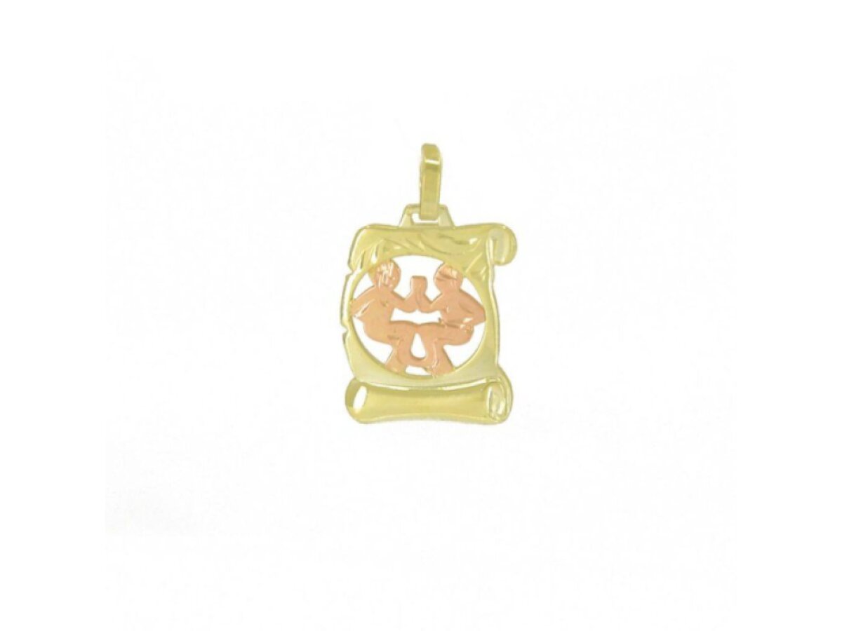 3813 Zlatý přívěsek znamení zvěrokruhu Blíženci 0,85g