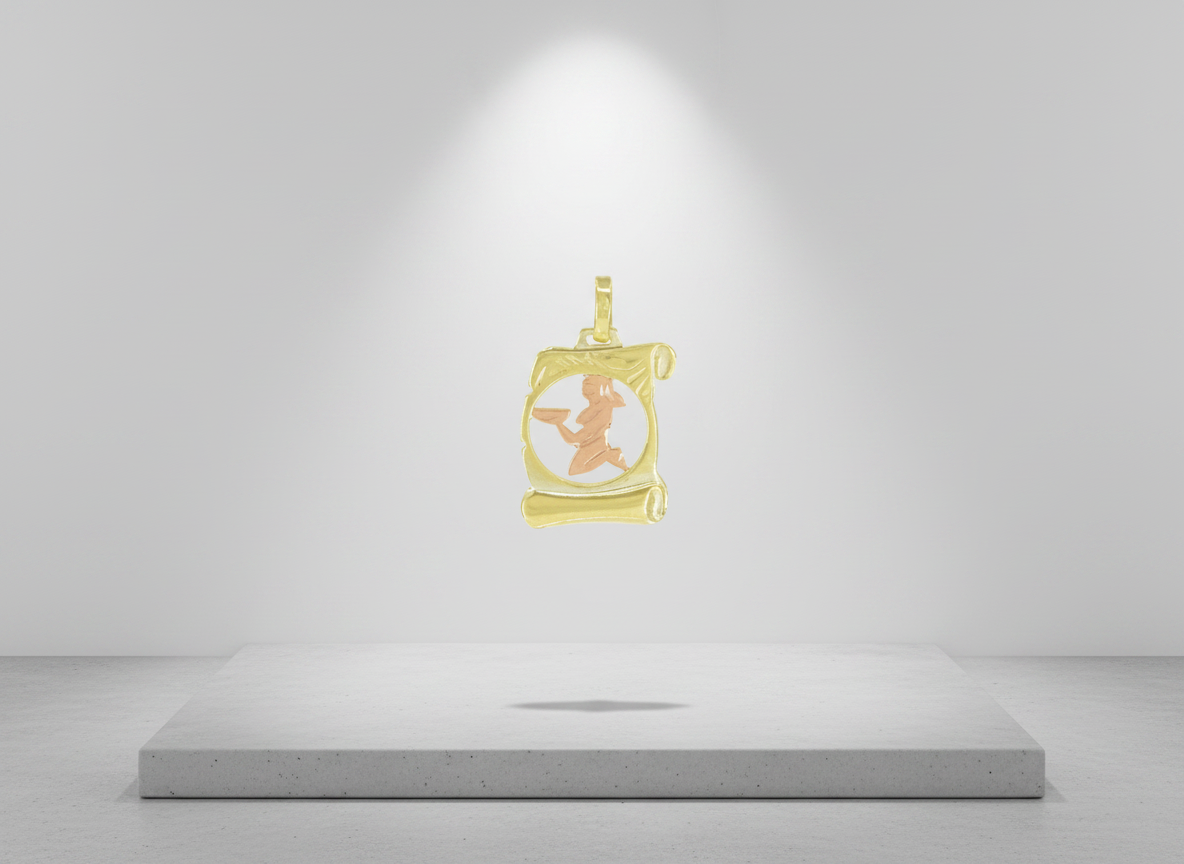 3825 Zlatý přívěsek znamení zvěrokruhu Panna 0,85g