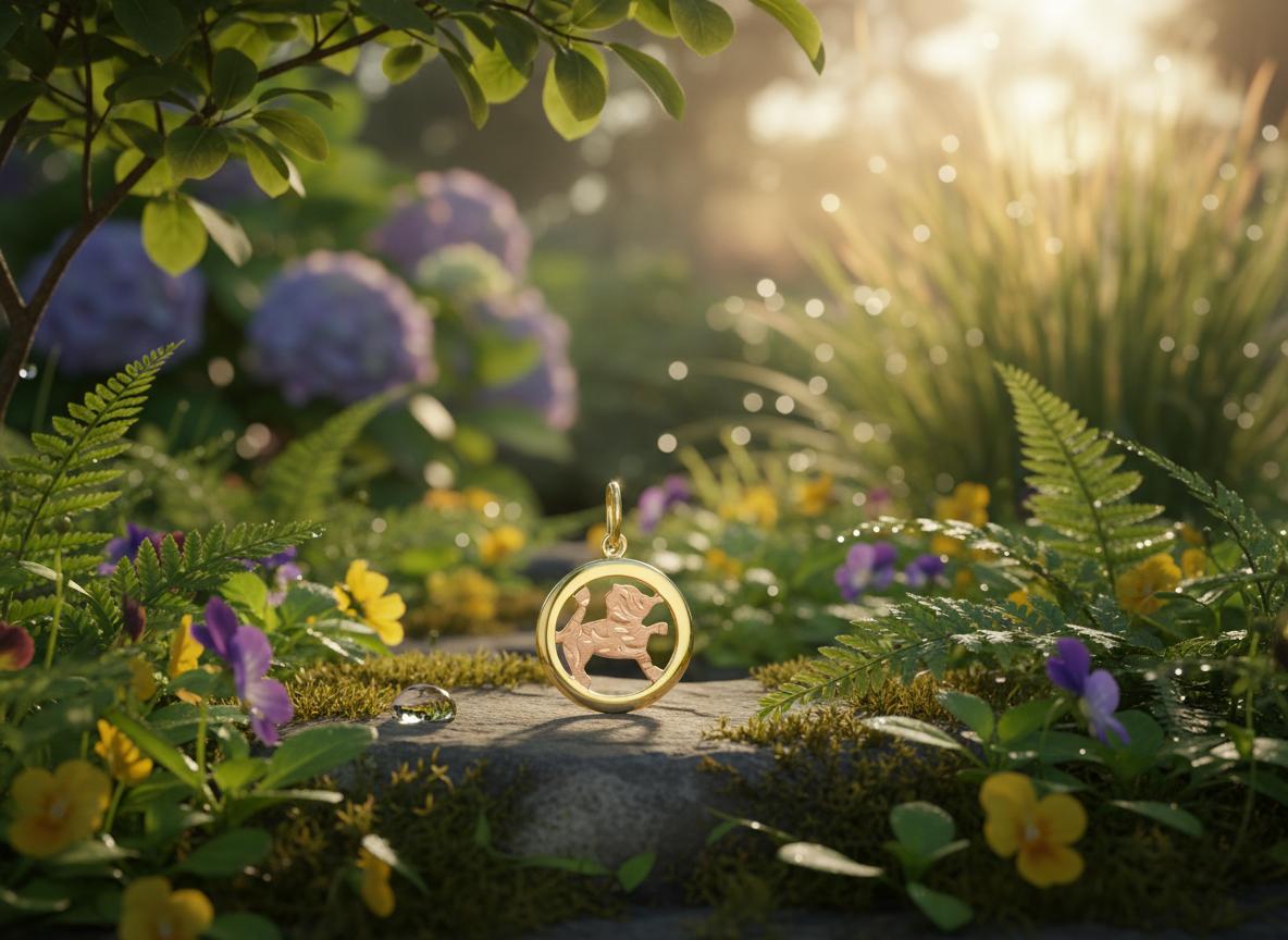 3820 Zlatý přívěsek znamení zvěrokruhu Lev 0,60g