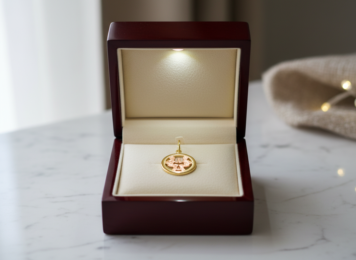 3812 Zlatý přívěsek znamení zvěrokruhu Blíženci 0,65g