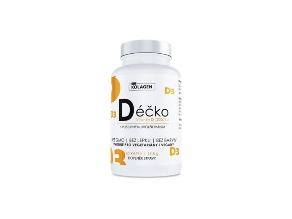 MujKolagen Déčko - Vitamín D, 60 kapslí