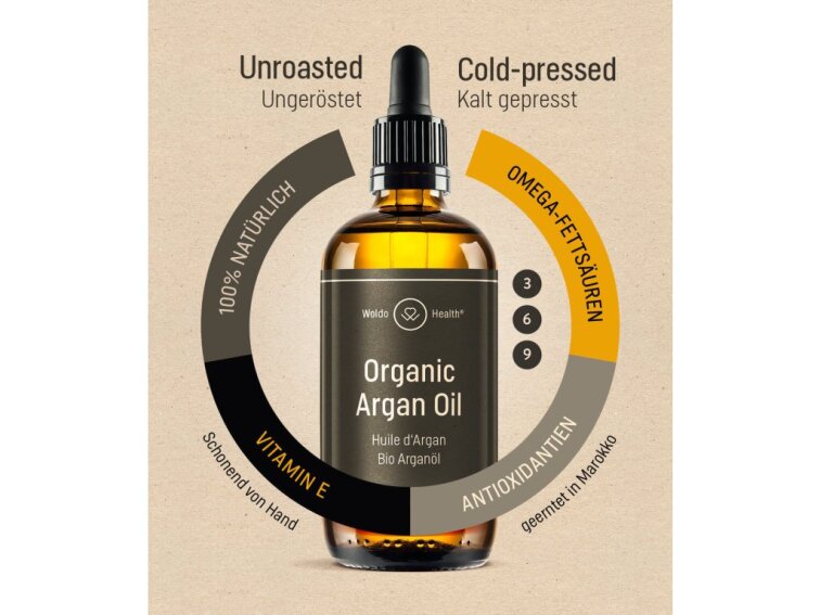 WoldoHealth® BIO arganový olej, 100ml