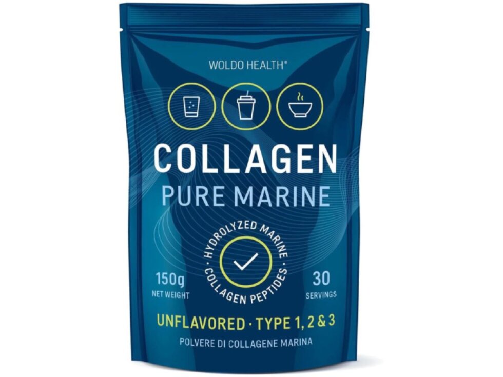 WoldoHealth 100 % hydrolyzovaný mořský kolagen, 150 g