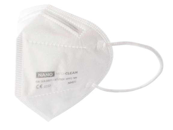 Nano Med. Clean Nanovlákenný respirátor FFP2 Bílý, 25 ks