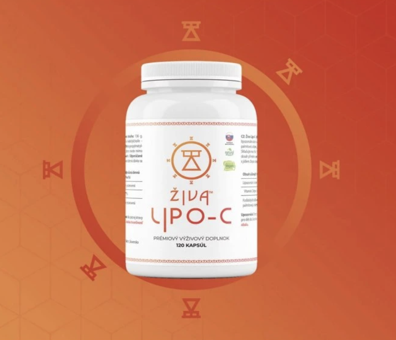 Živa LIPO-C – Vitamin C, 500 mg, 120 kapslí