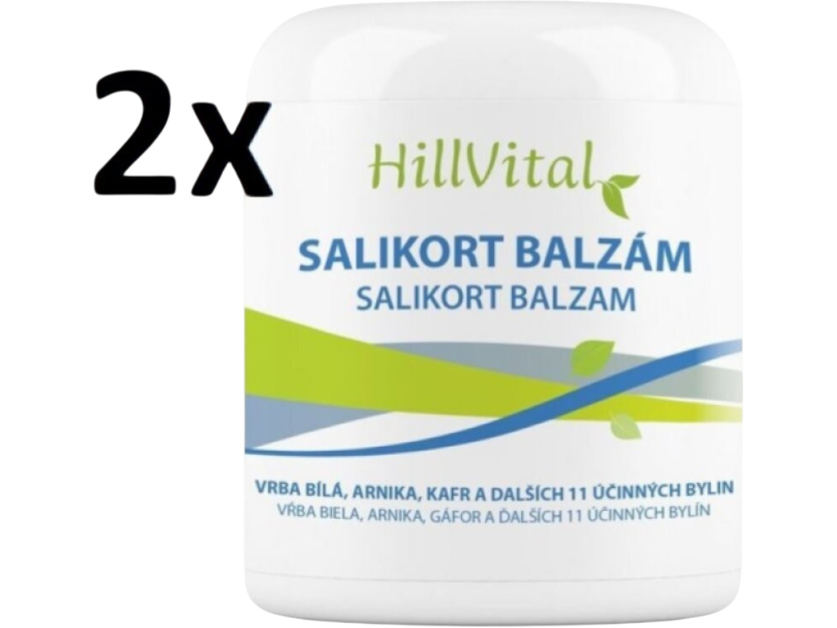 HillVital Salikort balzám, na bolest svalů a zánět šlach, 2x250ml