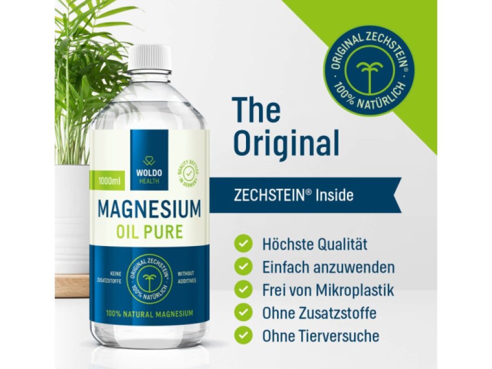 WoldoHealth® Hořčíkový olej, 1000ml