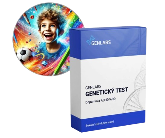 1x Dopamin a ADHD/ADD (MTHFR, COMT, MAO-A, DRD2)