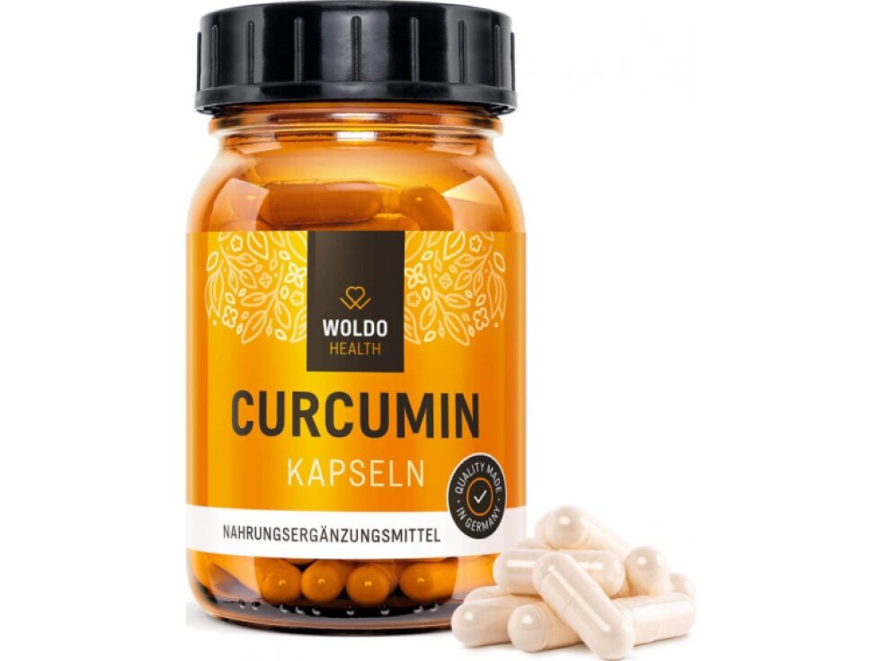 WoldoHealth® Kurkumin s piperinem, 120kapslí