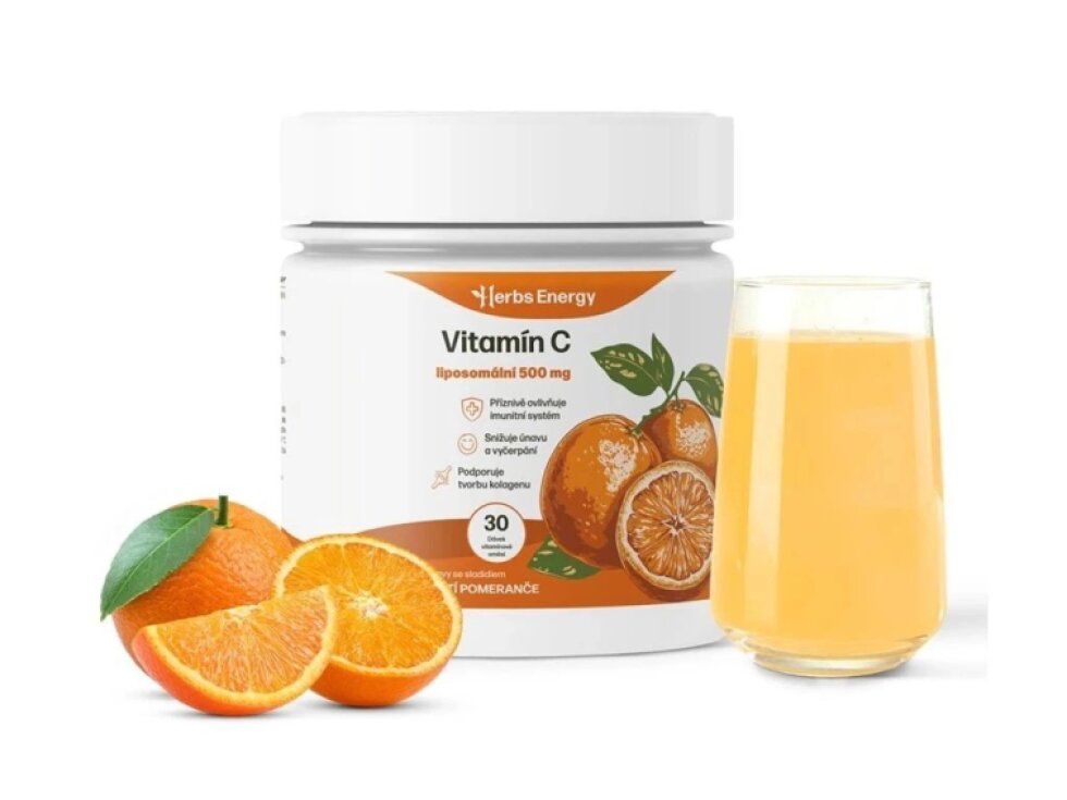 Herbs Energy Vitamín C (500 mg) liposomální - pomeranč, 30 dávek