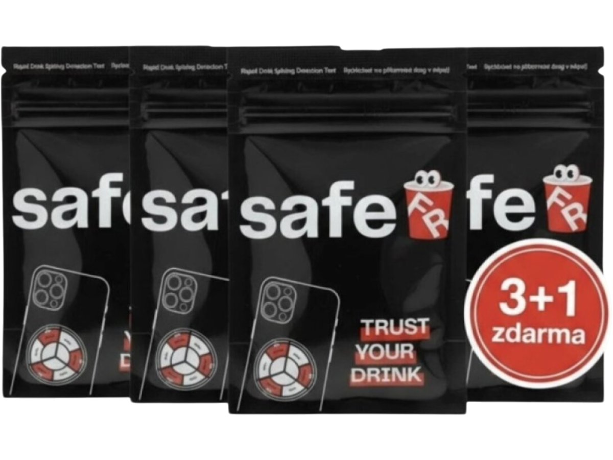 Drink Spiking Testovací samolepky na drogy v nápoji, 40 ks 3 balení + 1 zdarma