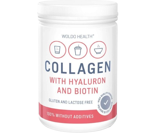 WoldoHealth® Kolagen s kyselinou hyaluronovou, 500g