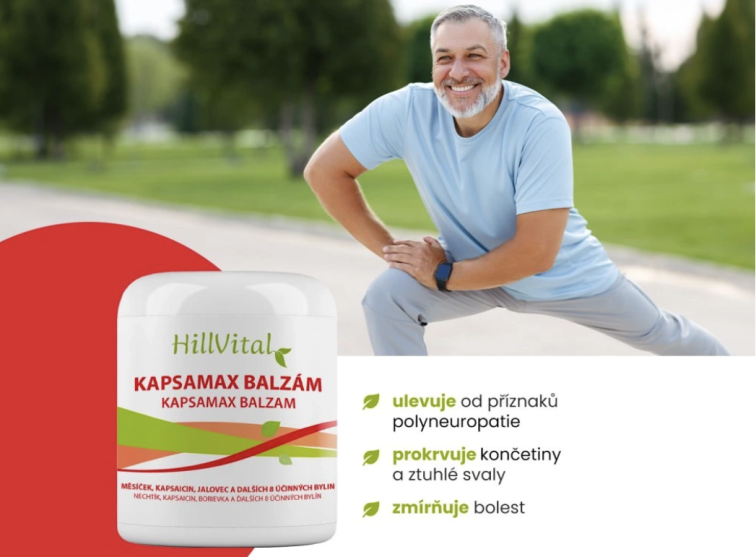 HillVital Kapsamax balzám, na ztuhlé svaly a klouby, 250 ml