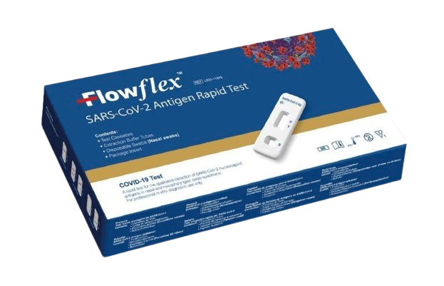 10x FlowFlex Antigenní rychlotest na COVID-19 z přední části nosu - PRO SEBETESTOVÁNÍ