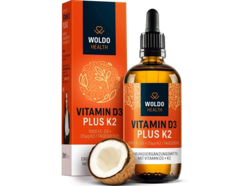 WoldoHealth® Vitamín D3+K2, 50ml