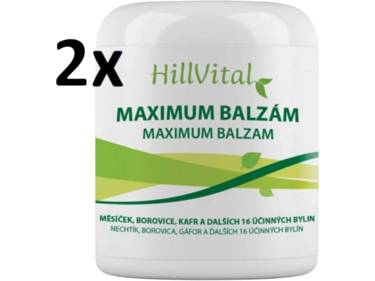 HillVital Maximum balzám na revma a bolest kloubů, 2x250ml