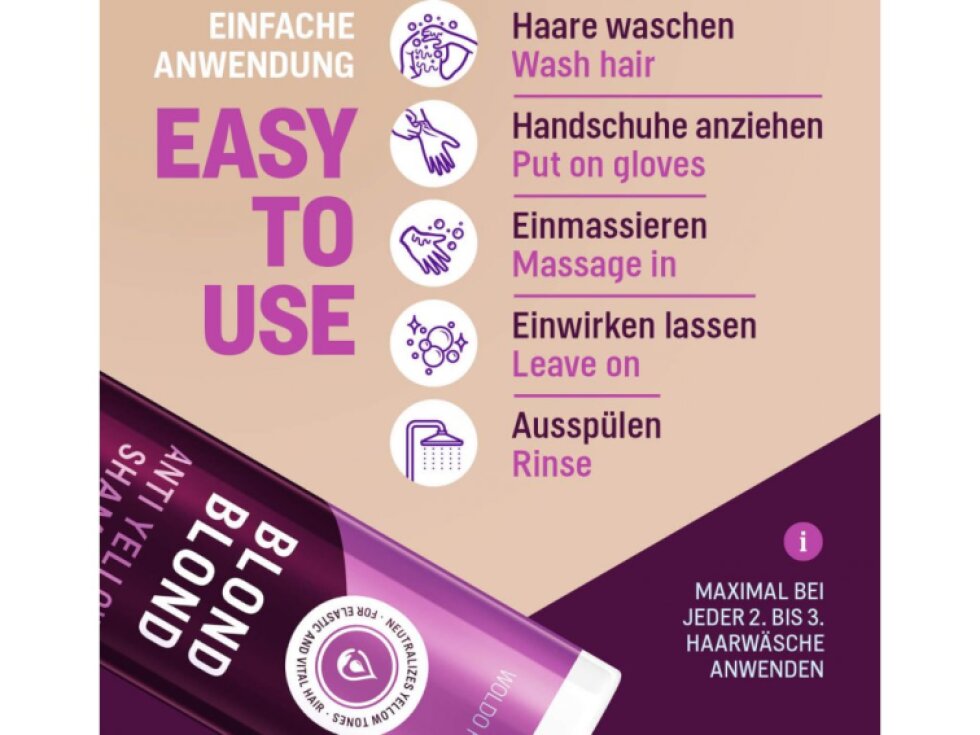 WoldoHealth® Šampon na blond vlasy, 1000ml