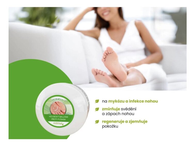 HillVital houbový balzám proti plísním, 2x 60g
