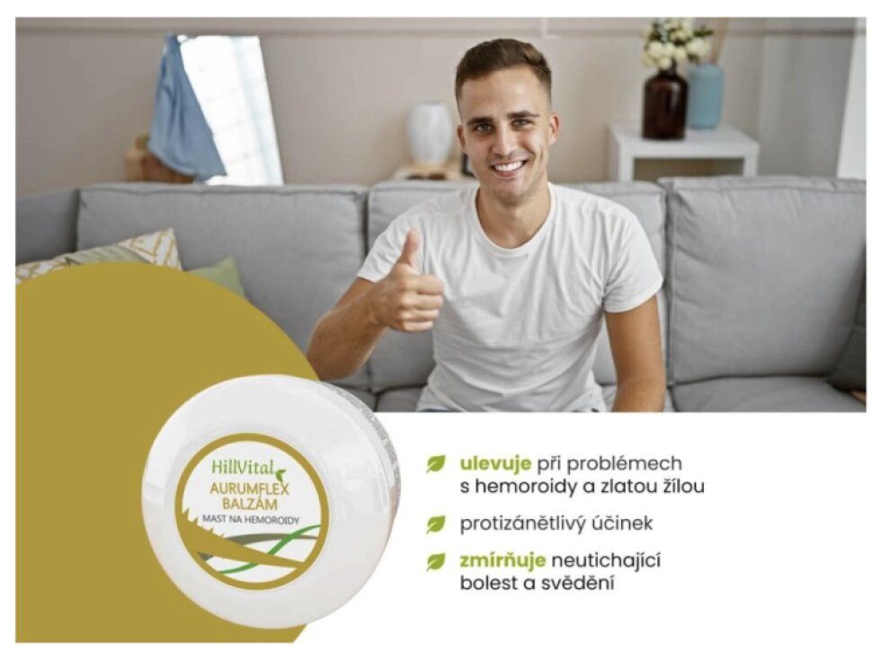 HillVital Aurumflex balzám na hemeroidy, 50ml