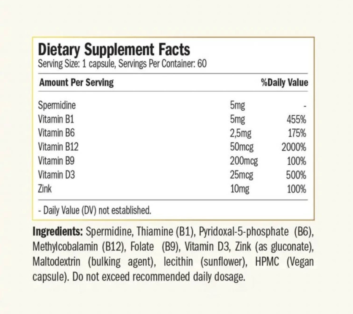 Purovitalis Liposomální Spermidine Fusion