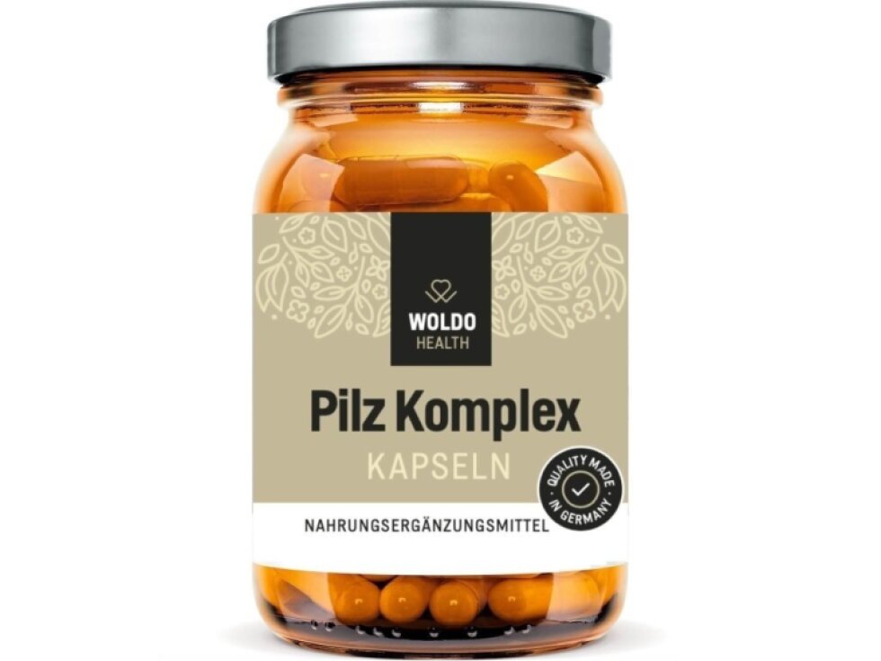 WoldoHealth Komplex vitálních hub, 120 kapslí