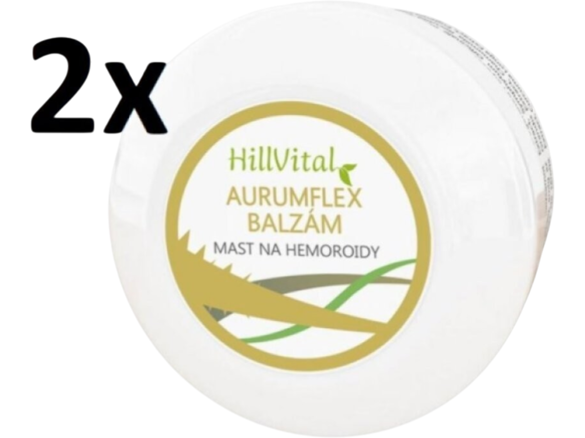 HillVital Aurumflex balzám na hemeroidy, 2x 50ml