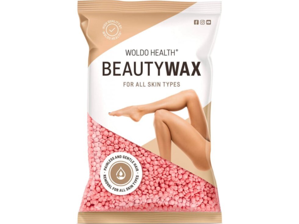 WoldoHealth® Depilační vosk zrnka Rose, 800g