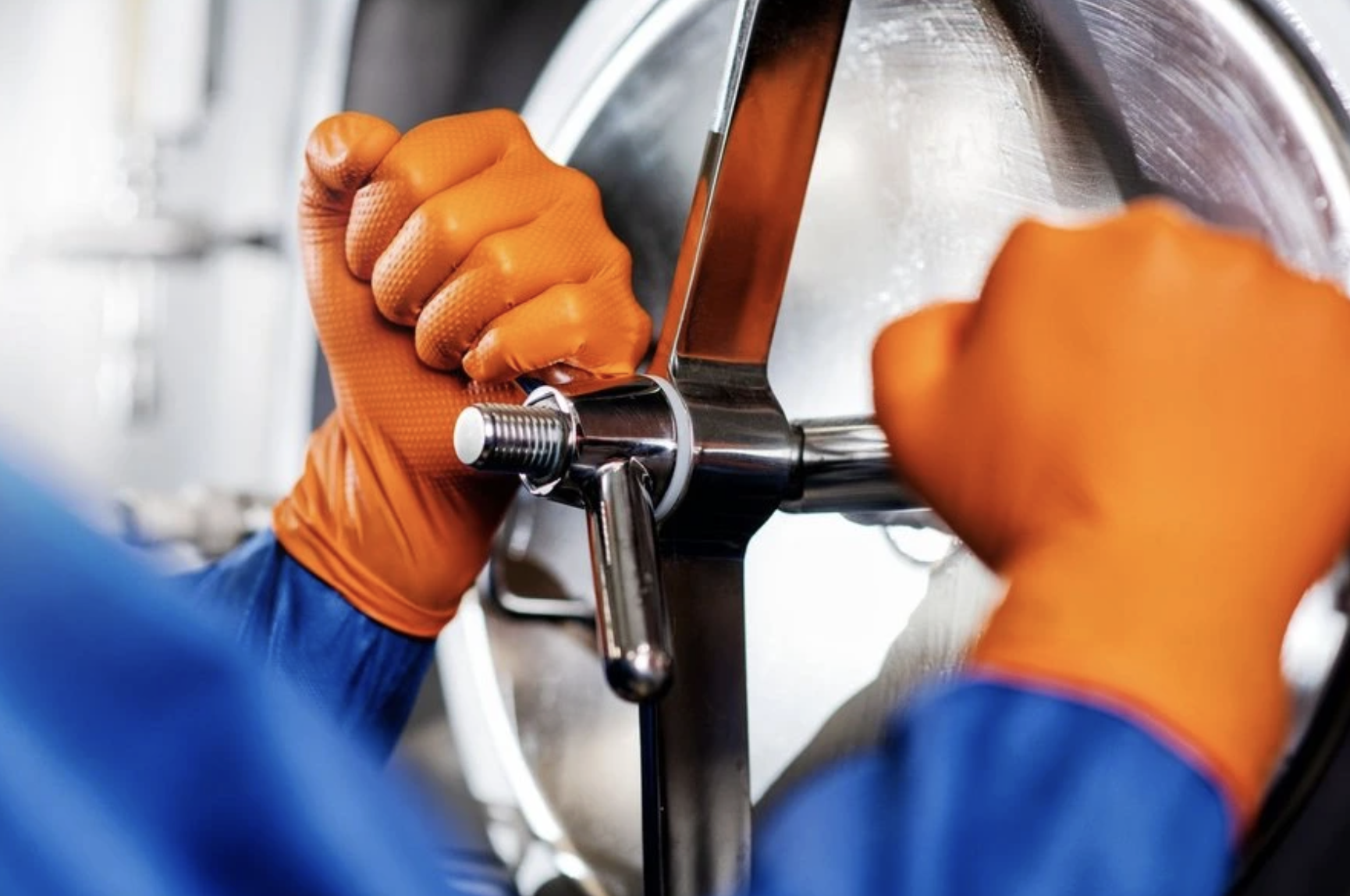 MERCATOR® gogrip orange, nitrilové, 50ks