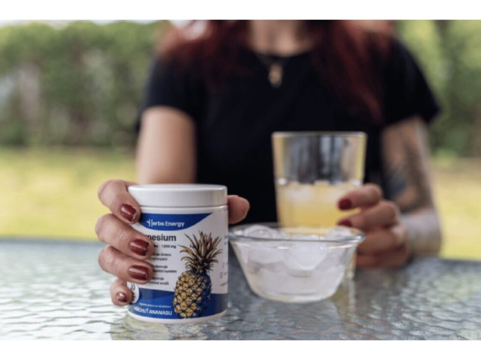 Herbs Energy Magnesium 1200 mg - 3 formy hořčíku, ananas, 30 dávek