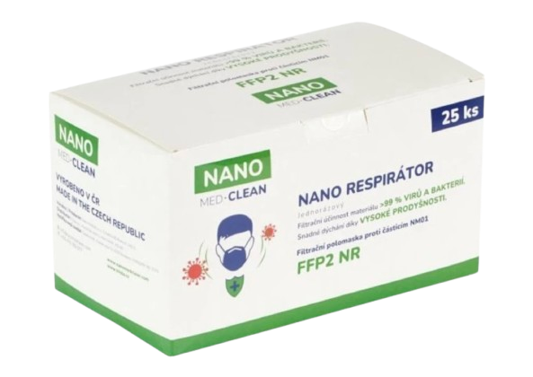 Nano Med. Clean Nanovlákenný respirátor FFP2 Tělový, 25 ks