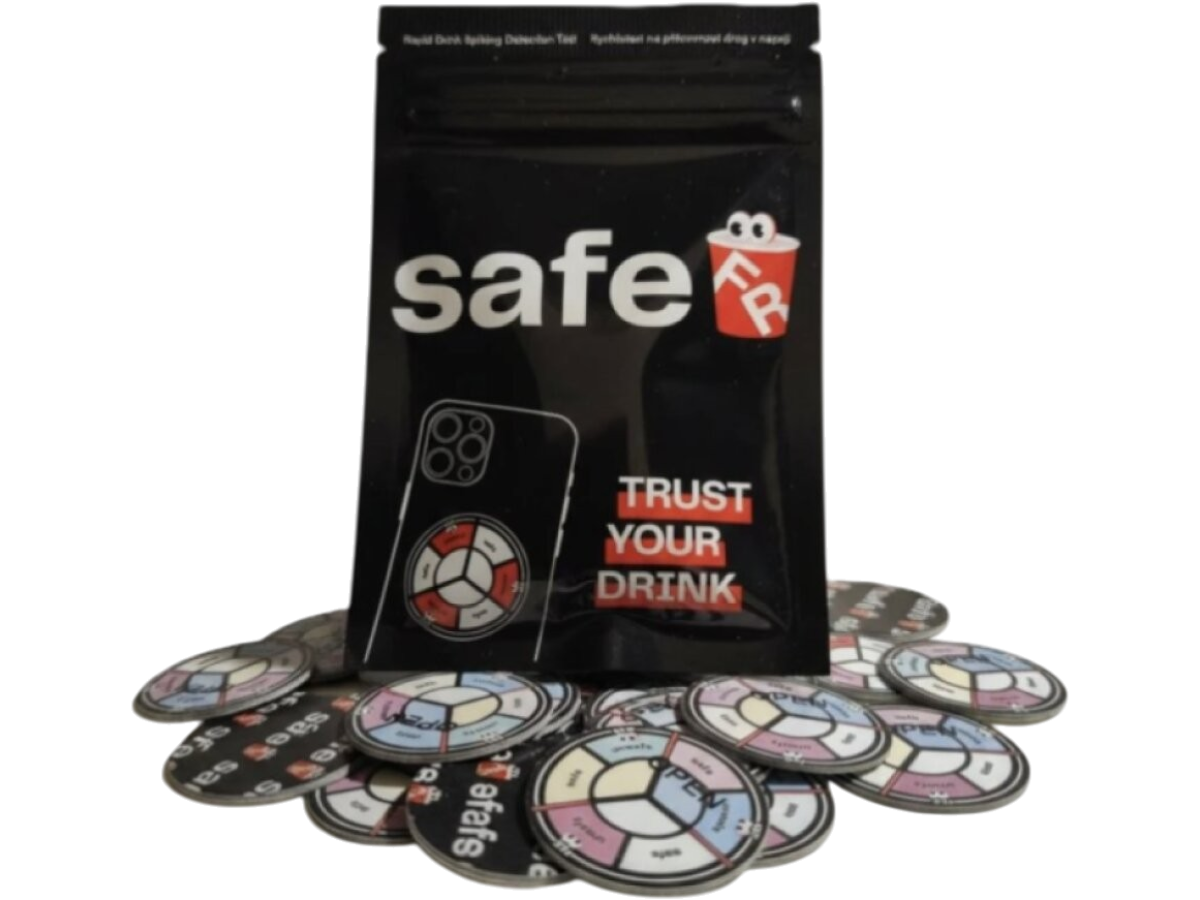 Drink Spiking Testovací samolepky na drogy v nápoji, 10 ks
