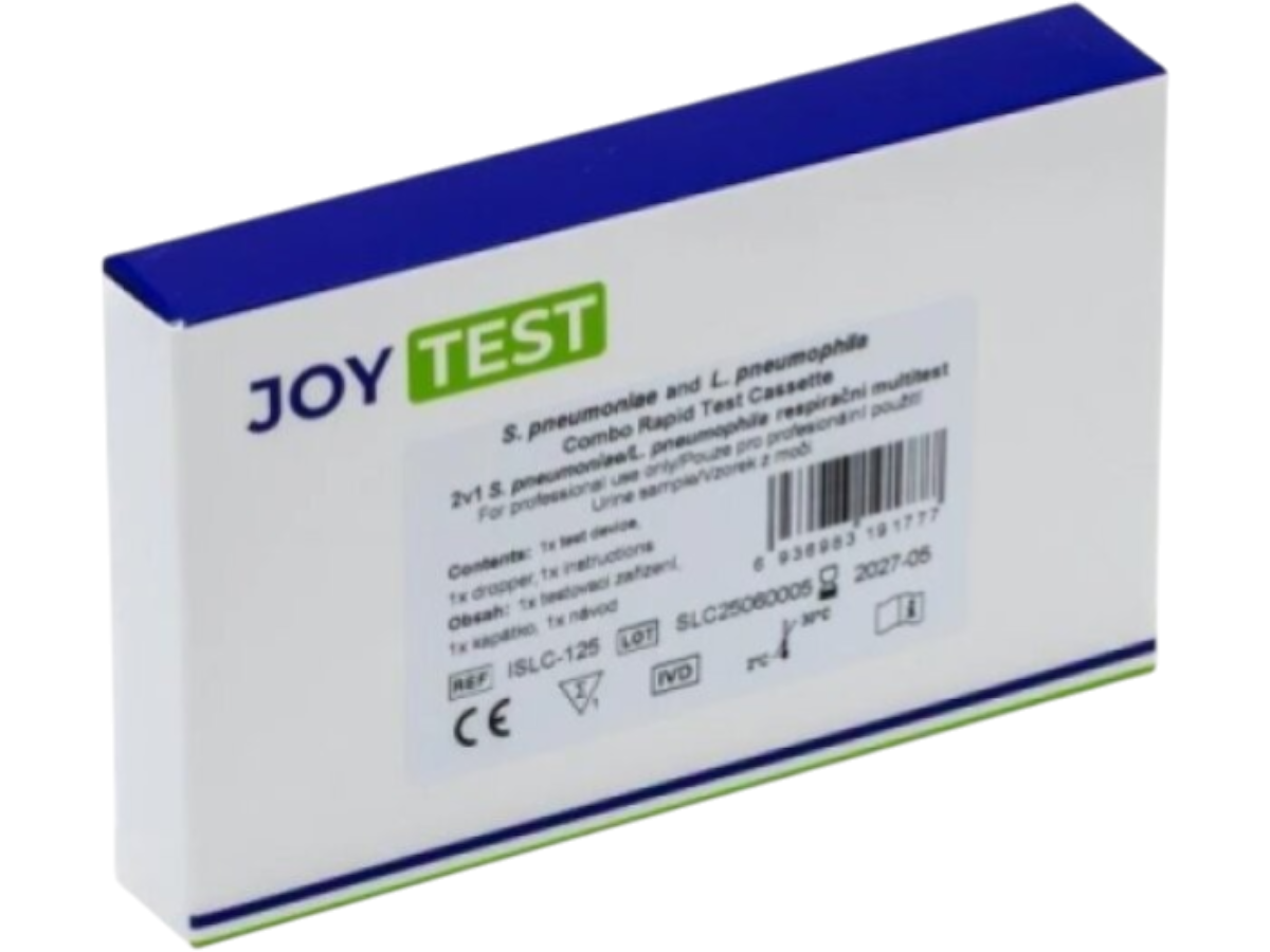 1x 2v1 – antigenní test na S. pneumoniae a L. pneumophila z moči