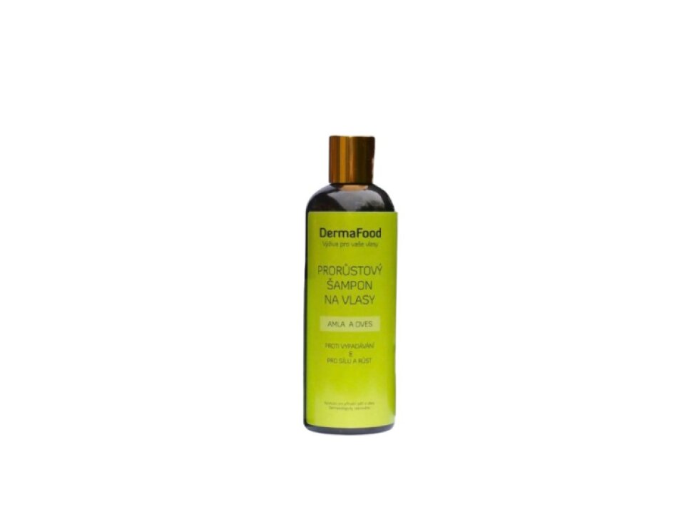 DermaFood Prorůstový šampon na vlasy Amla a Oves, 300 ml