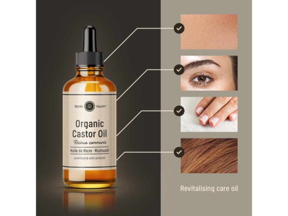 WoldoHealth® BIO Ricinový olej, 100ml