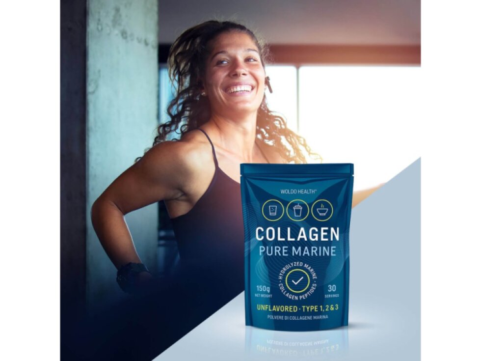 WoldoHealth 100 % hydrolyzovaný mořský kolagen, 150 g