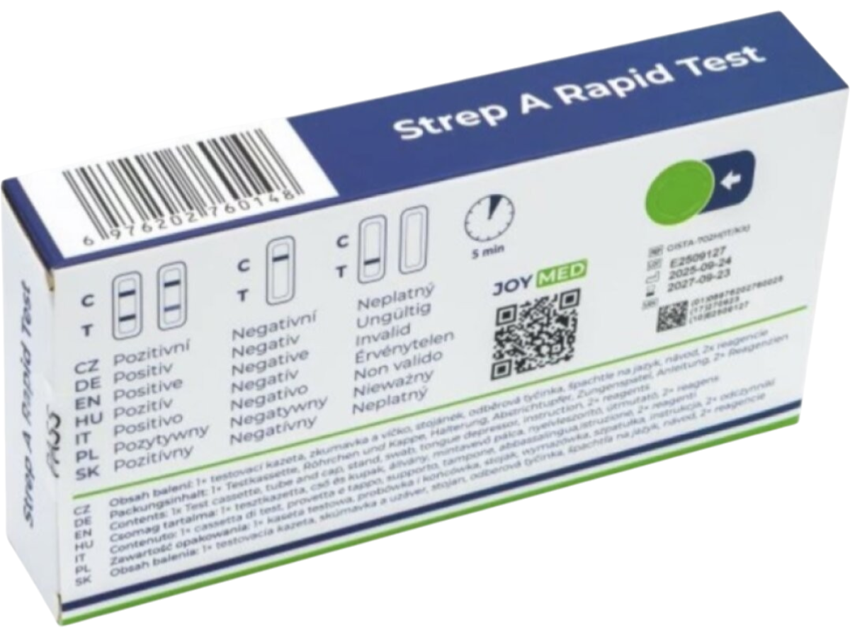 1 x Test na Streptococcus pyogenes