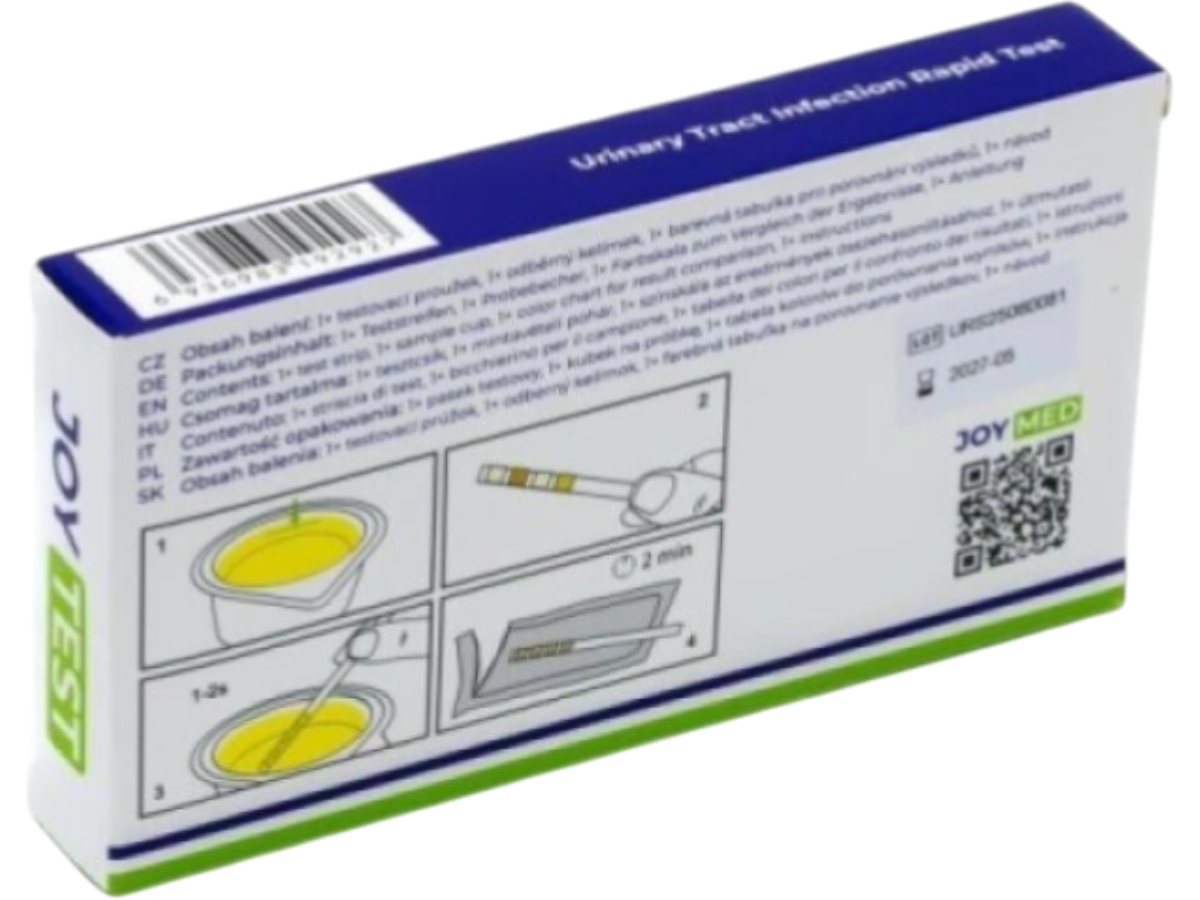 1x test na infekci močových cest (UTI) z moči