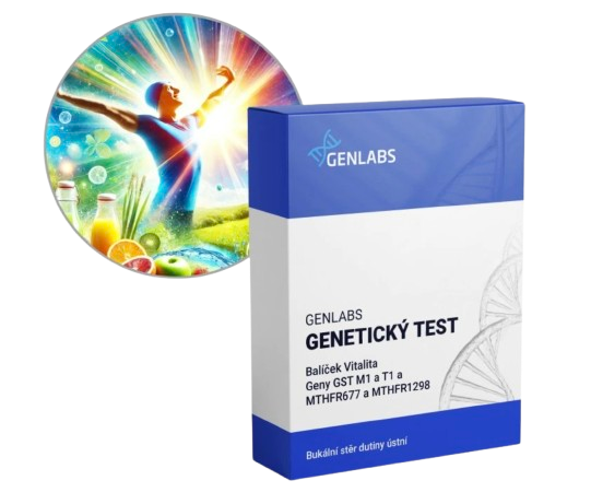 1x Balíček Vitalita (GST M1 a T1, MTHFR677, MTHFR1298)