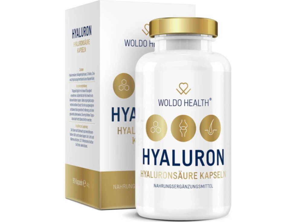 WoldoHealth® Kyselina hyaluronová, 90kapslí