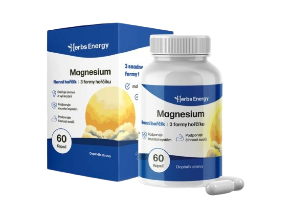 Herbs Energy Magnesium Ranní hořčík, 60 kapslí