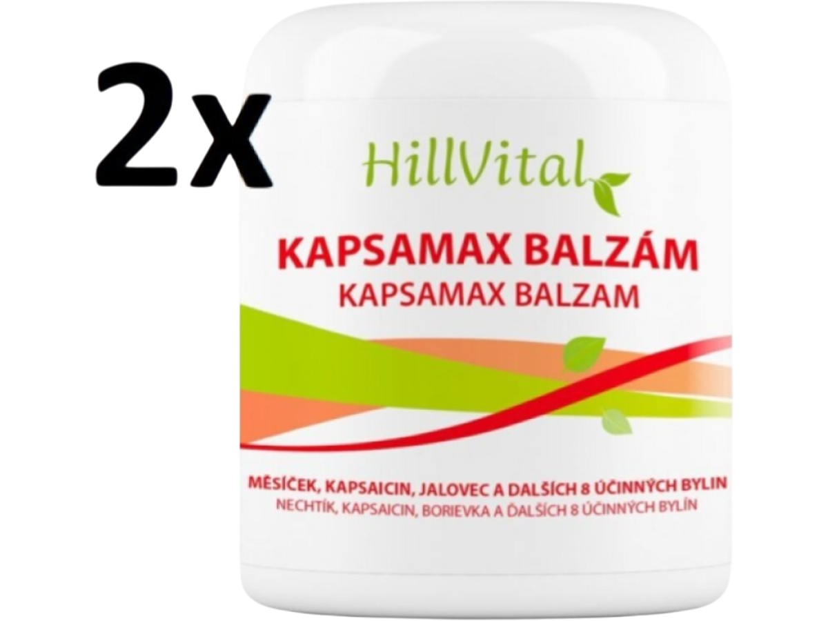 HillVital Kapsamax balzám, na ztuhlé svaly a klouby, 2x250 ml