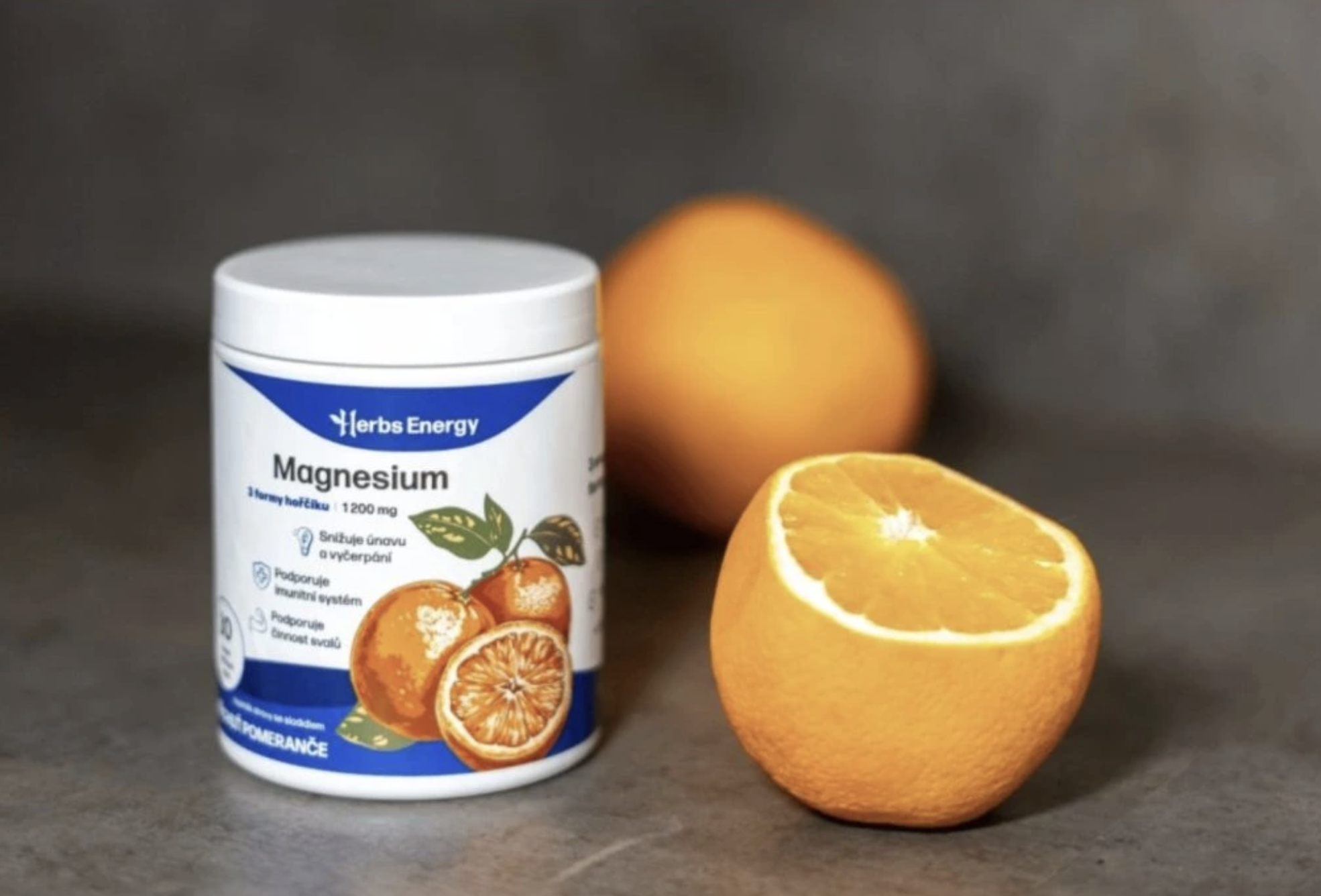 Herbs Energy Magnesium Pomeranč 1200 mg, 30 dávek