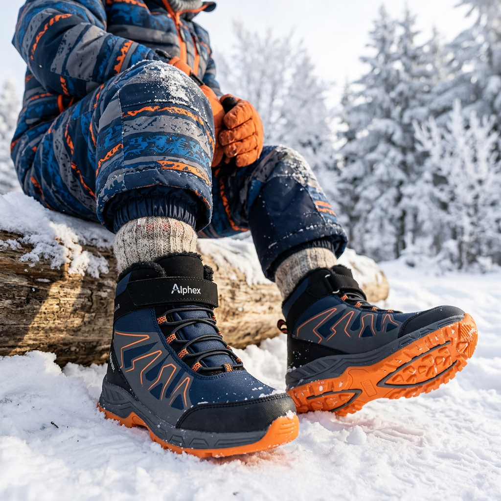 Alpinex detská zimná softshellová obuv 223021W