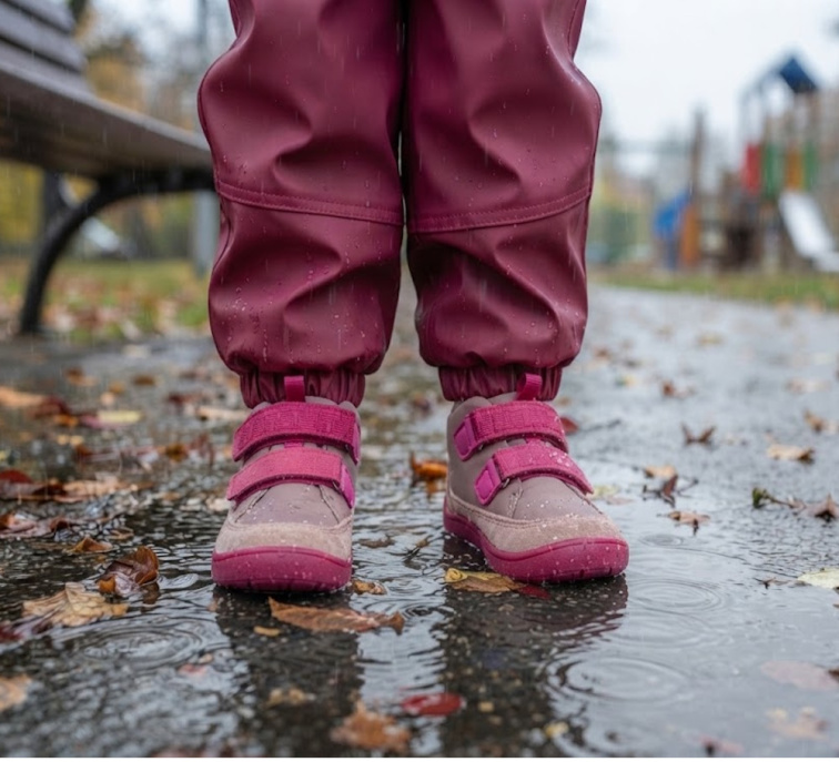 Protetika ROS lila detská barefootová obuv