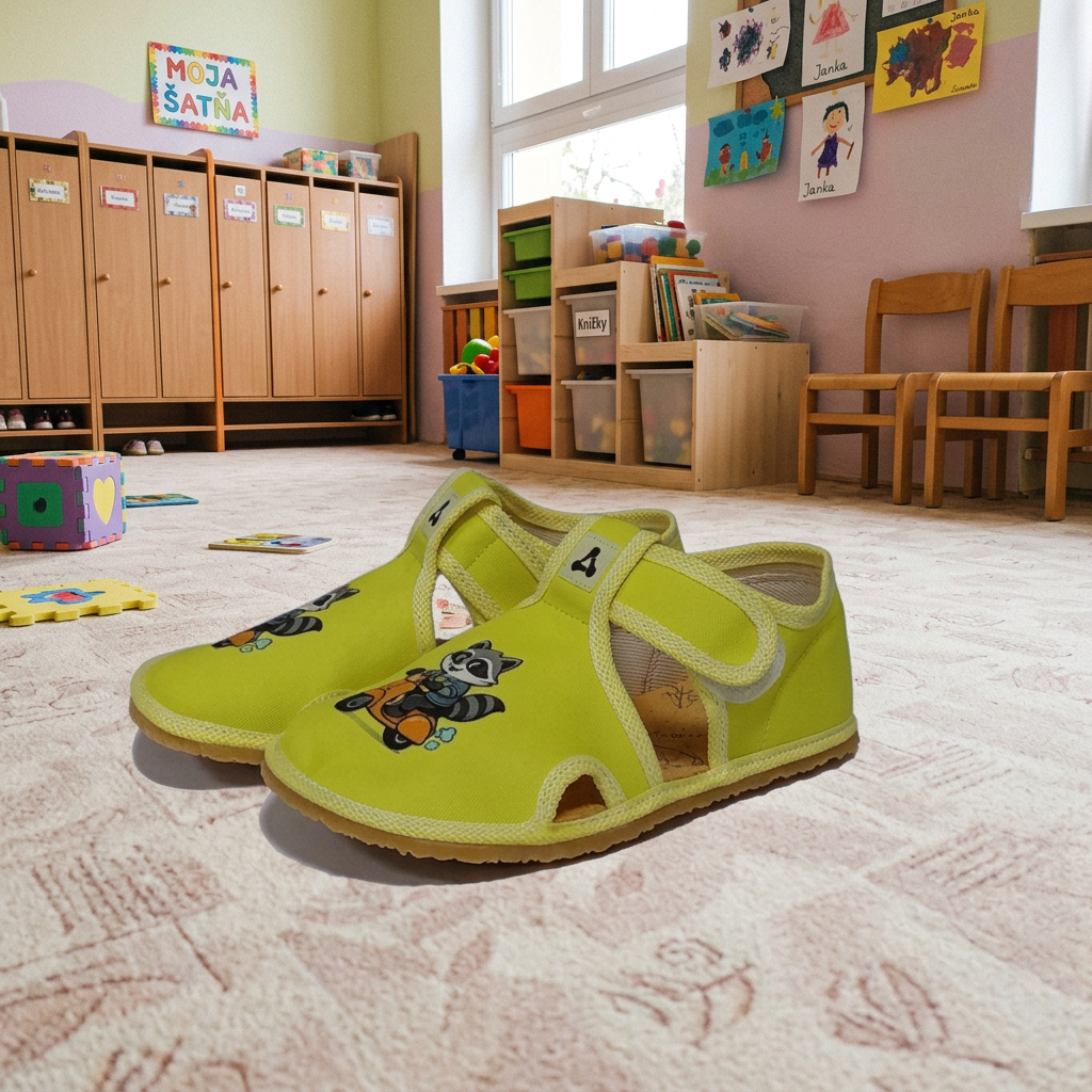 detské barefootové papučky ANTAL rascal RACCOON