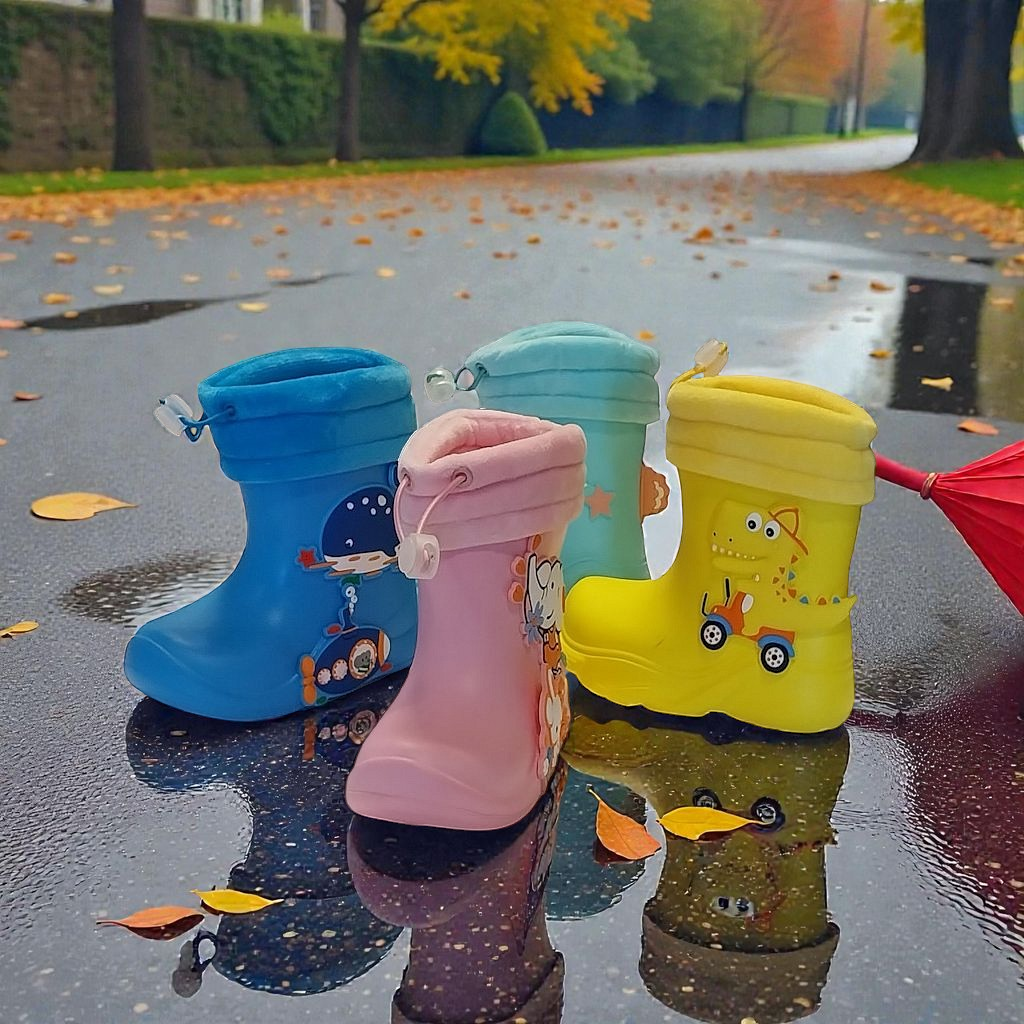 detské gumáky zateplené blue Apawwa