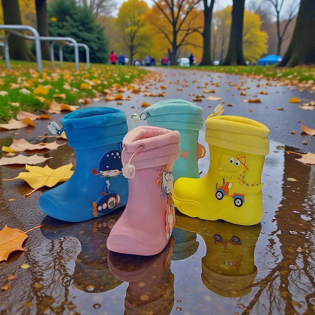 detské gumáky zateplené L-blue Apawwa