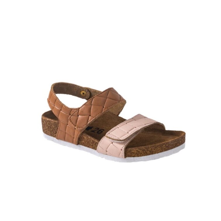 Leon 4803 detské sandále púdrovo-hnedá